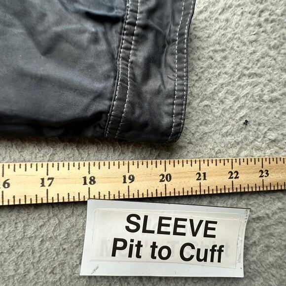 Kuhl Kollusion Jacket Carbon Gray Men Large Wax Coated Wind Water Resistant Hood - Picture 5 of 16